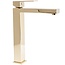REA Hoog model wastafelkraan - glans goud - elegant design - messing - 275 mm hoogte