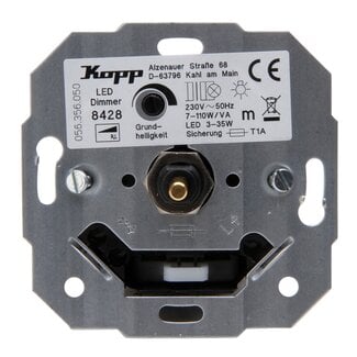 Kopp Technikcenter LED Inbouw Sokkel Dimmer - 3 t/m 35 Watt - Universeel