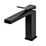 REA Wastafelkraan - Laag Model - Mat Zwart - Eengreeps - Messing - 155 mm Hoogte