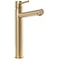 REA Hoog model wastafelkraan - mat goud - eengreeps - messing - 340 mm hoogte