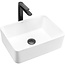 REA Rechthoekige opzetwastafel - Glanzend wit - 41x31x13,5 cm - Keramiek - Vuilafstotend en antibacterieel