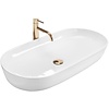 REA Cleo Opzetwastafel - Waskom - 81 x 41 x 14 cm - Glans Wit REA Cleo Opzetwastafel - Waskom - 81 x 41 x 14 cm - Glans Wit