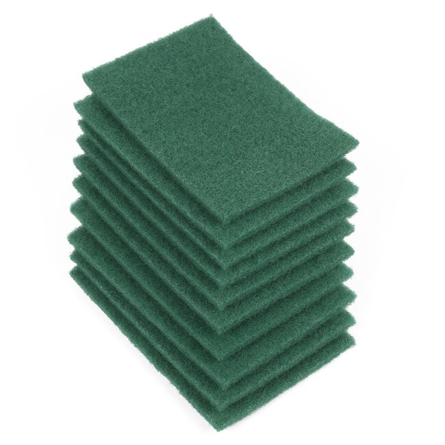 Benson Schuurpads - Multifunctioneel - 14.5 x 10 x 1 cm - Groen - 10 stuks