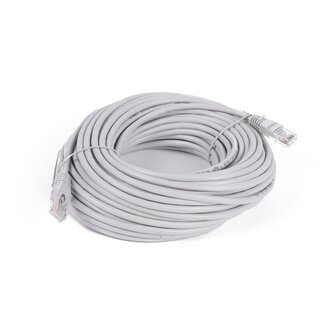 Benson 20 meter UTP CAT5E internetkabel - RJ45 - grijs - snelle en betrouwbare verbinding