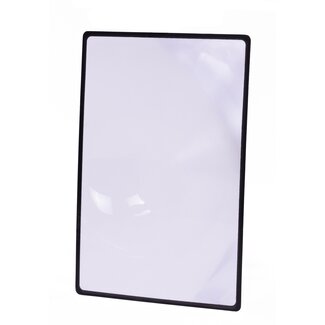 Benson Loupe leesloupe - 3x vergroting - 180 x 120 mm - Zwart kunststof - PVC materiaal