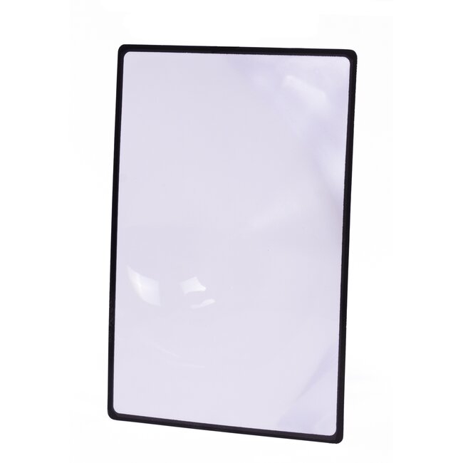 Benson Loupe leesloupe - 3x vergroting - 180 x 120 mm - Zwart kunststof - PVC materiaal