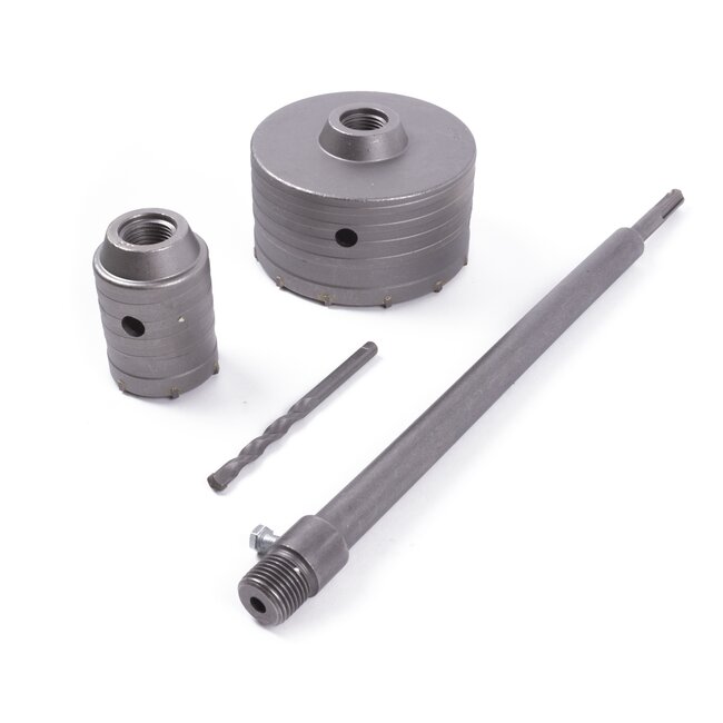 Hofftech Dozenboor set - SDS+ - 50 mm en 110 mm - Voor steen en licht beton