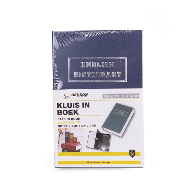 Benson Boekenkluis - Discrete opslag - Inclusief 2 sleutels - 240 x 150 x 55 mm