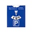 Benson Blauwe Parkeerkaart - Parkeerschijf 10 x 12 cm - 10 stuks