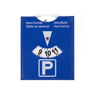 Benson Blauwe Parkeerkaart - Parkeerschijf 10 x 12 cm