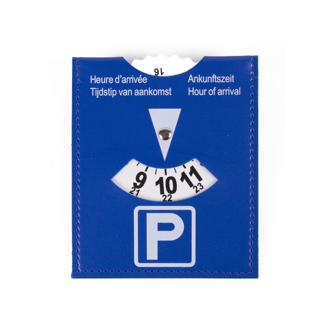 Benson Blauwe parkeerkaart - Compact - Duurzaam PU - Europees goedgekeurd - 12 x 10 cm
