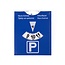 Benson Blauwe parkeerkaart - Compact - Duurzaam PU - Europees goedgekeurd - 12 x 10 cm