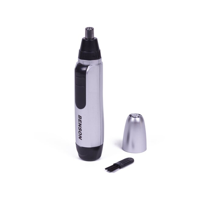 Benson Compacte neus- en oortrimmer - roestvrijstalen mes - inclusief schoonmaakborstel en beschermkap - 12,5 cm