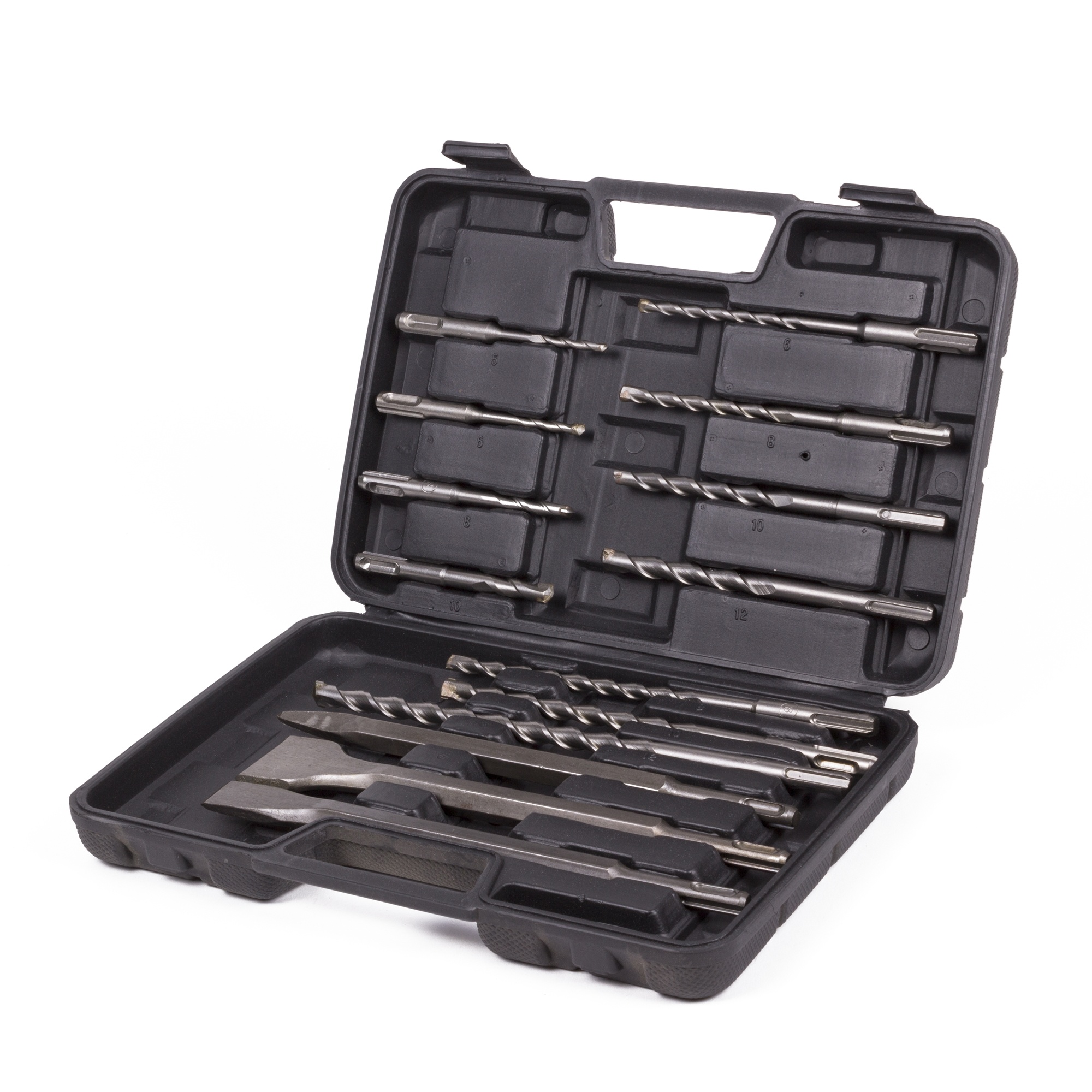 Originele Einhell 12-delig SDS-plus Boor Beitelset (boorhamer-accessoires, incl. 10x steenboor, 1x platte beitel, 1x puntbeitel, in praktische koffer Originele Einhell 12-delig SDS-plus Boor Beitelset (boorhamer-accessoires, incl. 10x steenboor, 1x platte beitel, 1x puntbeitel, in praktische koffer