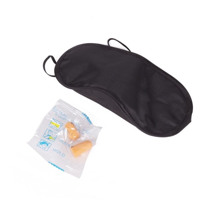 Benson Reisset - Slaapmasker en oordoppen - Comfortabel - Zwart - Universele maat