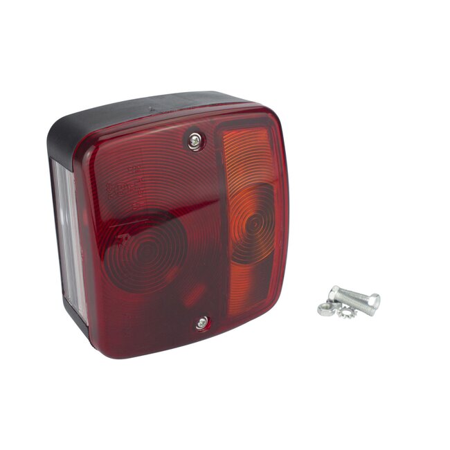 Benson Achterlicht aanhangwagen - vierkant - 98 x 104 mm - vier functies - eenvoudig te bevestigen