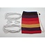 Benson Rood gestreepte hangmat - 1 persoons - Inclusief opbergzak - 200 × 100 cm - Max 150 kg