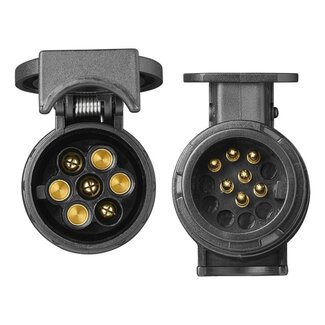 Benson Verloopstekker - 13-polig naar 7-polig - Kunststof - Roestvrij staal - 52 mm - 70 mm