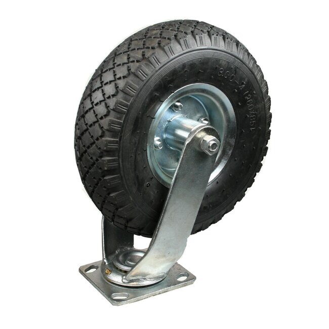 Benson Zwenkwielen - luchtband - 260 mm diameter - 130 kg draagkracht - set van 2