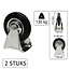 Benson Bokwiel set - 160 mm - 130 kg draagvermogen - 2 stuks - slijtvast rubber