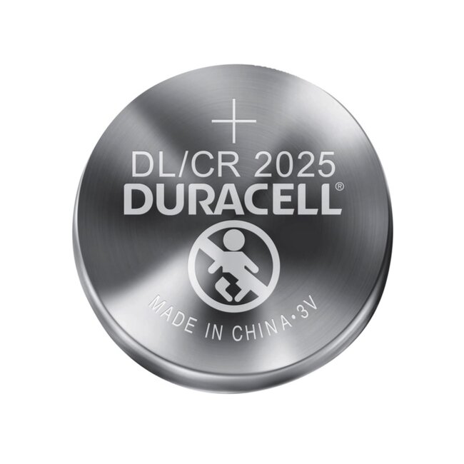 Duracell Knoopcelbatterij - CR2025 - Lithium - 2 stuks - Zilver