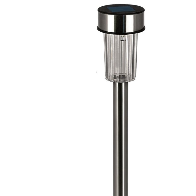 Benson Solar tuinlamp - RVS - 36 cm - wit licht - set van 12