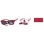 Benson Leesbril met magnetische zonneclip - Rood - Sterkte +1.50 - Lichtgewicht ontwerp