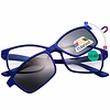 Benson Leesbril met Magneet Zonnebril - Blauw - Sterkte +3.00 Benson Leesbril met Magneet Zonnebril - Blauw - Sterkte +3.00