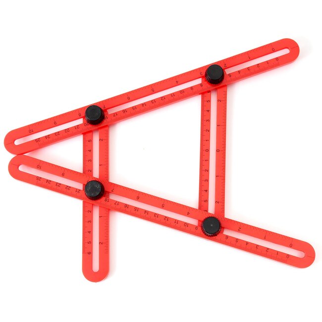 Benson Multifunctionele hoekmeter - lichtgewicht - 30 x 5 x 2 cm - flexibel en sterk