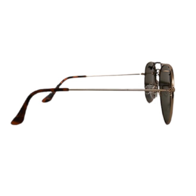 Benson Gepolariseerde piloten zonnebril - mat goud - blauwe glazen - 58 mm