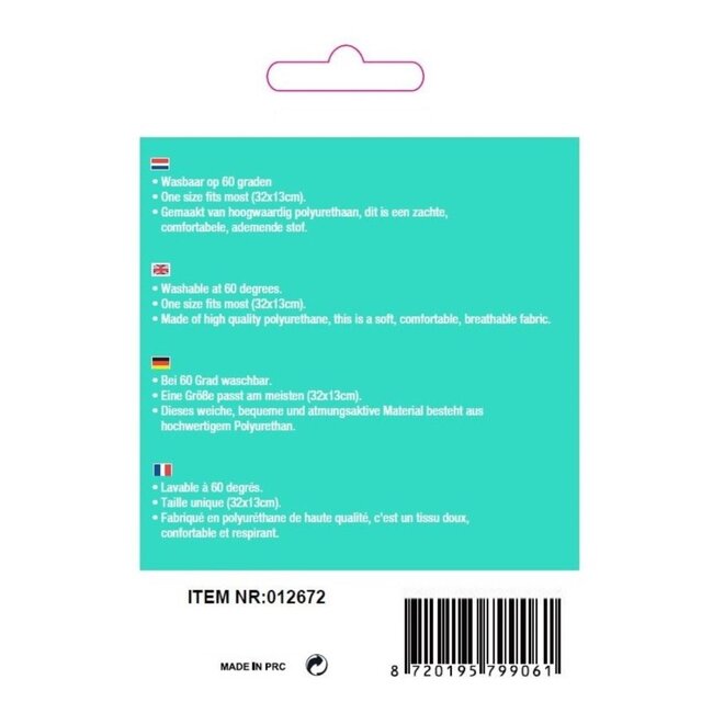 Benson Stijlvol zwart mondkapje - herbruikbaar en comfortabel