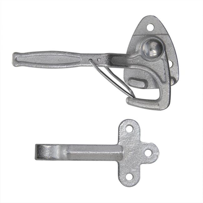 ProPlus Klephaak met opschroefoog - links - staal - 140 mm - zilver