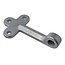 ProPlus Klephaak met opschroefoog - links - staal - 140 mm - zilver