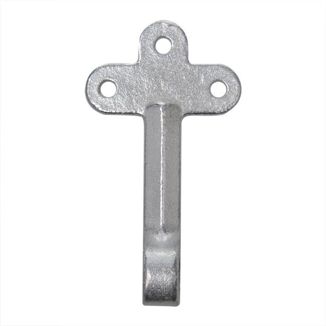 ProPlus Klephaak met opschroefoog - links - staal - 140 mm - zilver