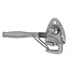 ProPlus Klephaak met opschroefoog - links - staal - 140 mm - zilver