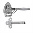 ProPlus Klephaak met opschroefoog - rechts - 140 mm - metaal