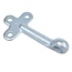 ProPlus Klephaak met opschroefoog - links - staal - 170 mm - zilver