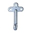 ProPlus Klephaak met opschroefoog - links - staal - 170 mm - zilver
