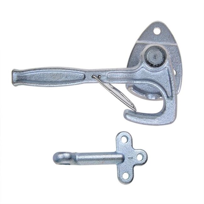 ProPlus Klephaak met opschroefoog - links - staal - 170 mm - zilver