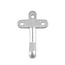 ProPlus Opschroefoog - Staal - 10 cm - Zilver - Voor deuren en achterkleppen