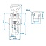 ProPlus Verstelbare spansluiting met tegenstuk - staal - 81 x 27 mm - zilver
