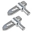ProPlus Valsluiting - tuimelsluiting - lasbaar - Ø 12 mm - 71 x 20 mm - 2 stuks