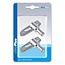 ProPlus Valsluiting - tuimelsluiting - lasbaar - Ø 12 mm - 71 x 20 mm - 2 stuks