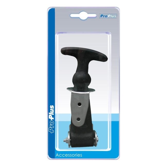 ProPlus Motorkaptrekker - Inclusief borgplaatje - Staal - 120 x 60 mm - Zwart