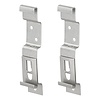 Pro Plus Kentekenplaatklem met Veer: Snel & Eenvoudig Kentekenplaten Wisselen - RVS, Set van 2 - 124 x 24 mm Pro Plus Kentekenplaatklem met Veer: Snel & Eenvoudig Kentekenplaten Wisselen - RVS, Set van 2 - 124 x 24 mm