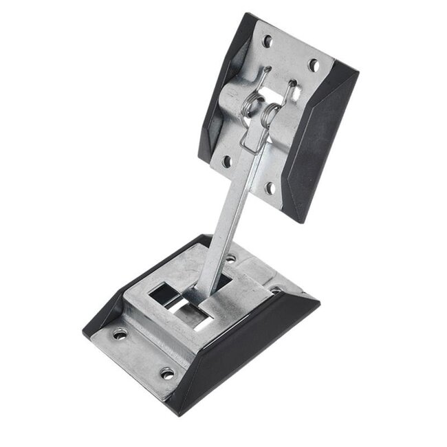 ProPlus Deurvastzetter - complete set met haak en huls - 119 x 40 mm - kunststof onderzetter