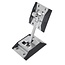 ProPlus Deurvastzetter - complete set met haak en huls - 119 x 40 mm - kunststof onderzetter
