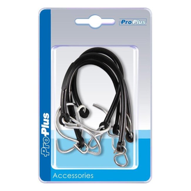 ProPlus Borgketting - PVC - 270 mm - Haak en Oog - 4 stuks - Zwart