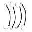 ProPlus Borgketting - PVC - 270 mm - Haak en Oog - 4 stuks - Zwart