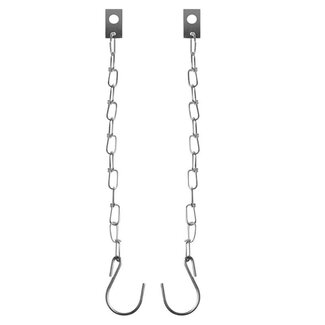 ProPlus Borgketting - Metaal - 24 cm - Haak en Bevestigingsoog - 2 stuks ProPlus Borgketting - Metaal - 24 cm - Haak en Bevestigingsoog - 2 stuks
